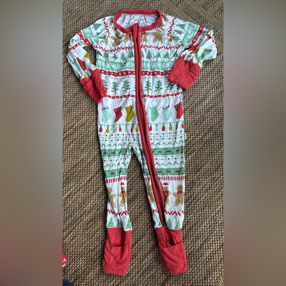 Little sleepies Christmas sleeper NB